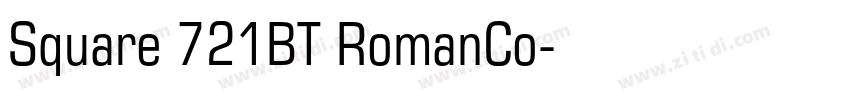 Square 721BT RomanCo字体转换